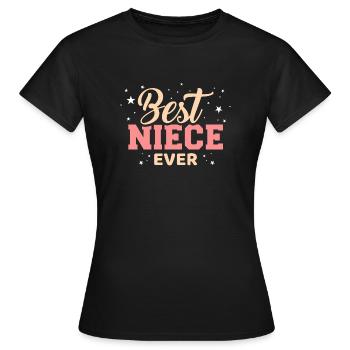 nièce - T-shirt Femme - noir - Devant - AI Model Female 172 dark (172cm)