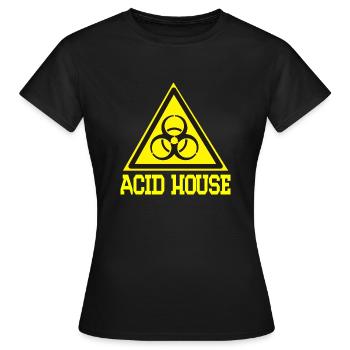 maison acide - T-shirt Femme - noir - Devant - AI Model Female 172 dark (172cm)
