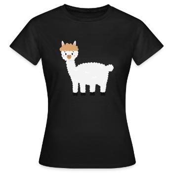 Lama - Women's T-Shirt - black - Front - AI Model Female 172 dark (172cm)