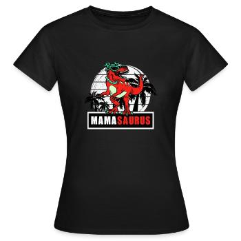 Mamasaurus - T-shirt Femme - noir - Devant - AI Model Female 172 dark (172cm)