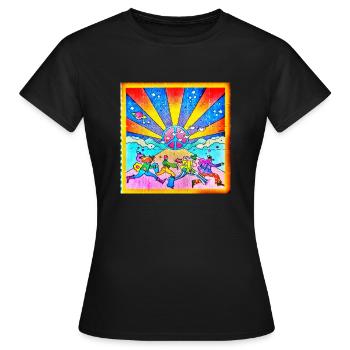 LSD Pappen - Frauen T-Shirt - Schwarz - Vorne - AI Model Female 172 dark (172cm)