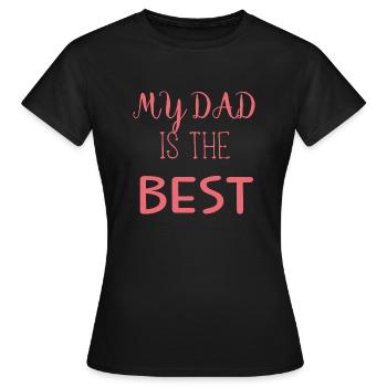 dad - T-shirt Femme - noir - Devant - AI Model Female 172 dark (172cm)