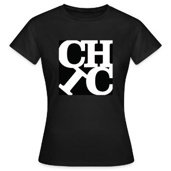 Chic WordPlay original art 3 - Women's T-Shirt - black - Front - AI Model Female 172 dark (172cm)