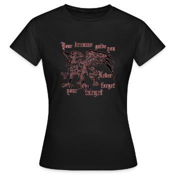 Greif Ziel - Frauen T-Shirt - Schwarz - Vorne - AI Model Female 172 dark (172cm)