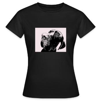 Great Dane - Women's T-Shirt - black - Front - AI Model Female 172 dark (172cm)