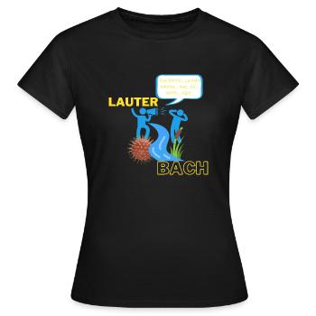 Lauter Bach - Frauen T-Shirt - Schwarz - Vorne - AI Model Female 172 dark (172cm)
