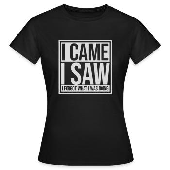 Je suis venu voir oublier - T-shirt Femme - noir - Devant - AI Model Female 172 dark (172cm)