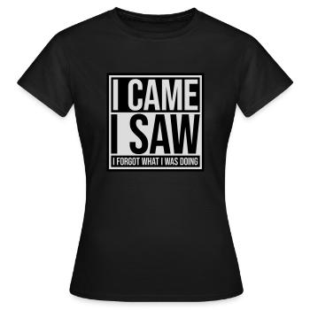 Je suis venu voir oublier - T-shirt Femme - noir - Devant - AI Model Female 172 dark (172cm)