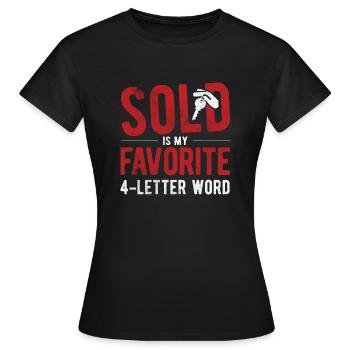 Immobilien-Händler Für Immobilien-Makler - Frauen T-Shirt - Schwarz - Vorne - AI Model Female 172 dark (172cm)