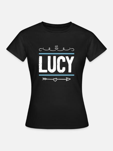 Lucy - Frauen T-Shirt - Schwarz