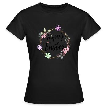 Joyeuses Pâques - T-shirt Femme - noir - Devant - AI Model Female 172 dark (172cm)