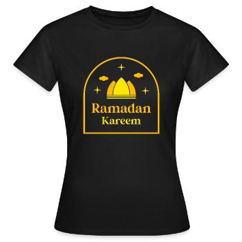 Ramadan Kareem - Women's T-Shirt - black - Front - AI Model Female 172 dark (172cm)
