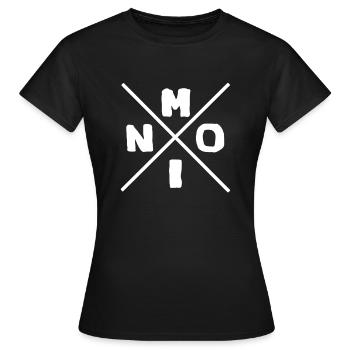 Moin crossed port Baltic Sea North Sea North - Women's T-Shirt - black - Front - AI Model Female 172 dark (172cm)