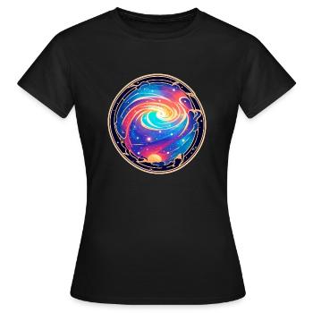 Space storm - Women's T-Shirt - black - Front - AI Model Female 172 dark (172cm)