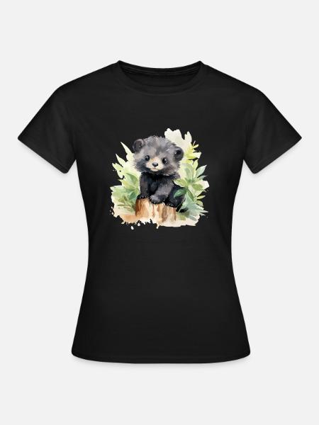 Ours brun - T-shirt Femme - noir