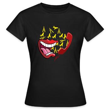 Appel ennuyeux - T-shirt Femme - noir - Devant - AI Model Female 172 dark (172cm)