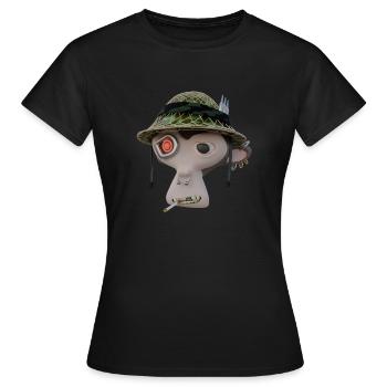 Anti War - Frauen T-Shirt - Schwarz - Vorne - AI Model Female 172 dark (172cm)