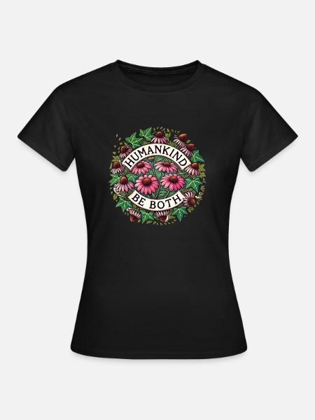 Der Mensch ist beides - Frauen T-Shirt - Schwarz