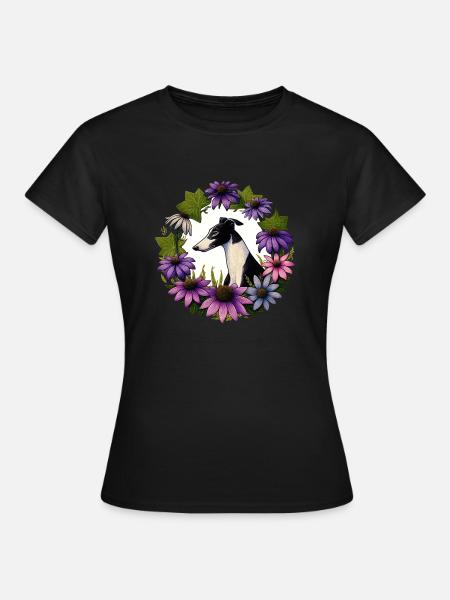 Windhund - Frauen T-Shirt - Schwarz