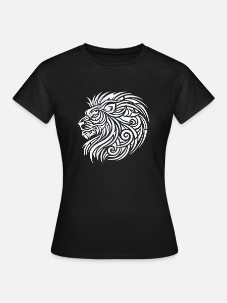 lion tribal - Frauen T-Shirt - Schwarz