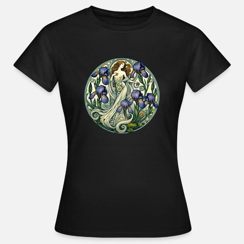 Iris-Göttin - Frauen T-Shirt - Schwarz