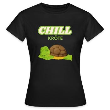 Chill crapaud pour refroidisseur - T-shirt Femme - noir - Devant - AI Model Female 172 dark (172cm)