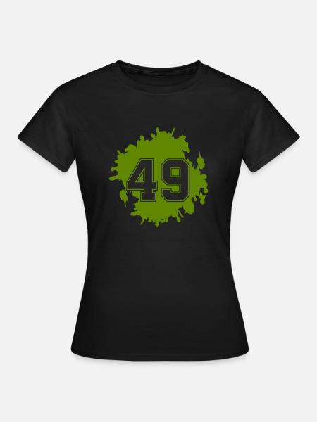klecks 49 - Frauen T-Shirt - Schwarz