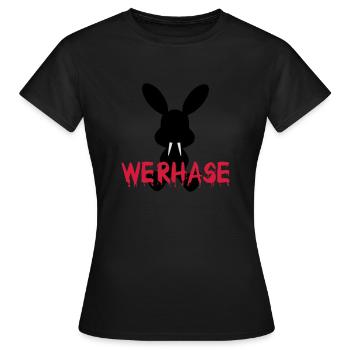 Return of the werhase - Frauen T-Shirt - Schwarz - Vorne - AI Model Female 172 dark (172cm)