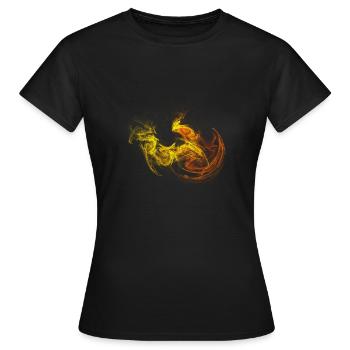 Stripes - Frauen T-Shirt - Schwarz - Vorne - AI Model Female 172 dark (172cm)