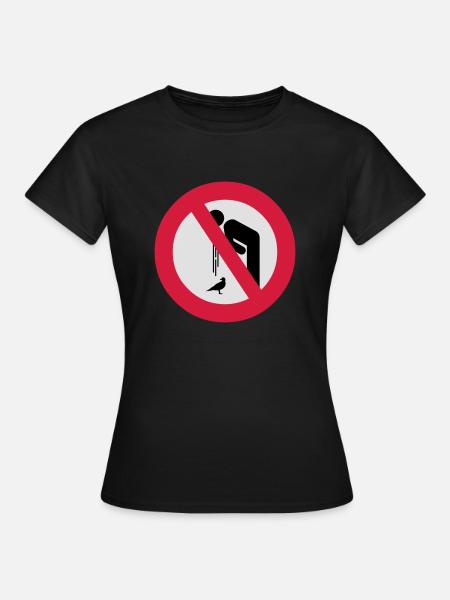 Don't Barf on Birds () - Frauen T-Shirt - Schwarz