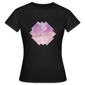 Vienne - Vienne - T-shirt Femme - noir - Devant - AI Model Female 172 dark (172cm)