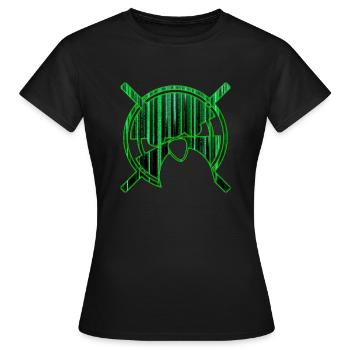 linux-Geek - T-shirt Femme - noir - Devant - AI Model Female 172 dark (172cm)