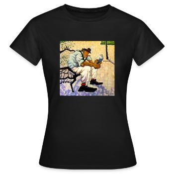 Bestseller - Frauen T-Shirt - Schwarz - Vorne - AI Model Female 172 dark (172cm)