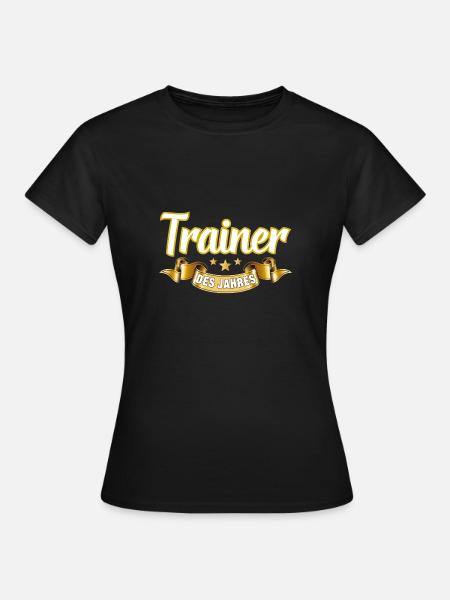 Trainer des Jahres - Frauen T-Shirt - Schwarz
