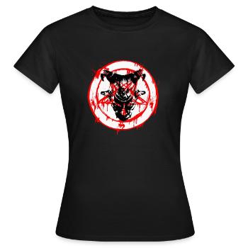böse - Women's T-Shirt - black - Front - AI Model Female 172 dark (172cm)