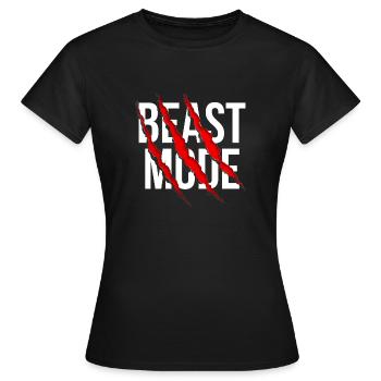 Beast Mode - Frauen T-Shirt - Schwarz - Vorne - AI Model Female 172 dark (172cm)
