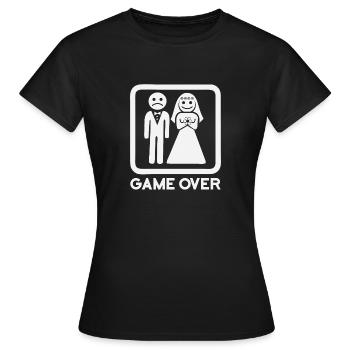 Game Over - T-shirt Femme - noir - Devant - AI Model Female 172 dark (172cm)