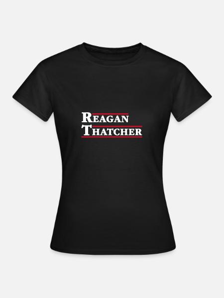 Reagan et Thatcher - T-shirt Femme - noir