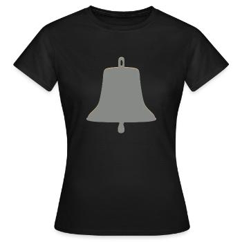 Große Glocke - Frauen T-Shirt - Schwarz - Vorne - AI Model Female 172 dark (172cm)