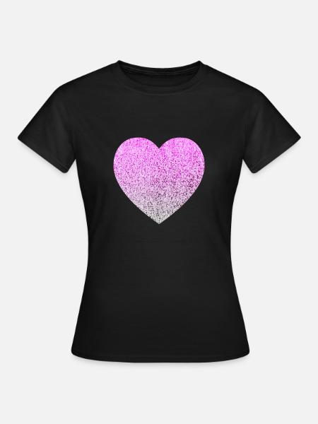 glitter - Frauen T-Shirt - Schwarz
