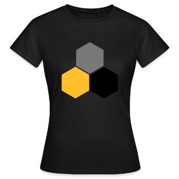 Wabe 5 - Frauen T-Shirt - Schwarz - Vorne - AI Model Female 172 dark (172cm)