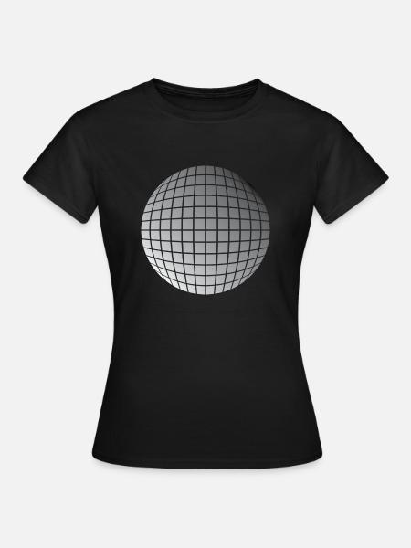 Disco ball - T-shirt dam - svart