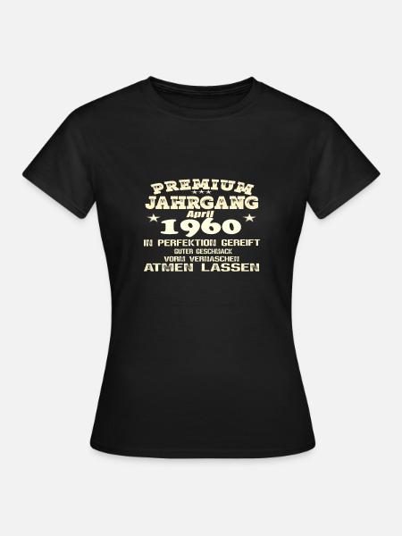 1960 - In Perfektion gereift - Frauen T-Shirt - Schwarz