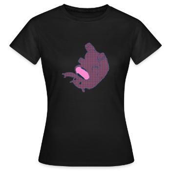 Elefant.PNG - Frauen T-Shirt - Schwarz - Vorne - AI Model Female 172 dark (172cm)