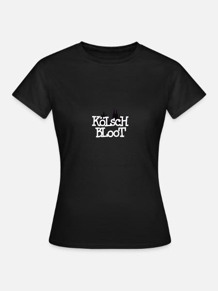 Kölsch Bloot - Frauen T-Shirt - Schwarz