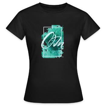 Om cadeau Yoga de méditation de relaxation - T-shirt Femme - noir - Devant - AI Model Female 172 dark (172cm)
