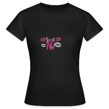 Doux 16 - T-shirt Femme - noir - Devant - AI Model Female 172 dark (172cm)