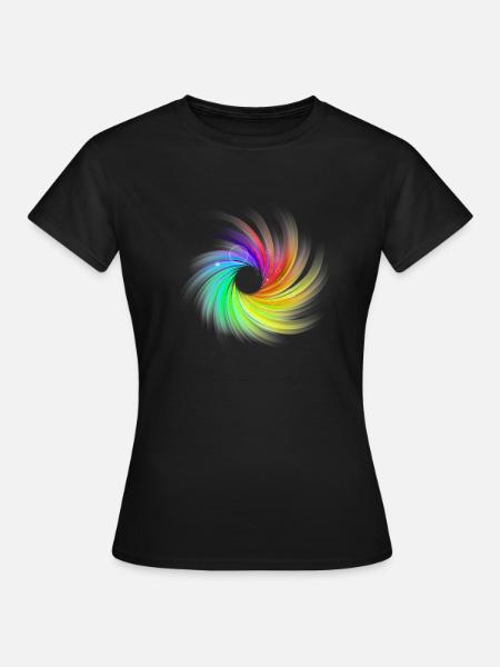 Swirl - Frauen T-Shirt - Schwarz