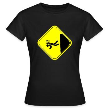 base jump - T-shirt Femme - noir - Devant - AI Model Female 172 dark (172cm)