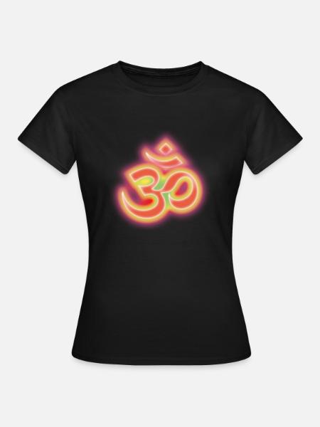 aum_om_inline_alegria1a - Frauen T-Shirt - Schwarz